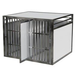 Cage Double Inox - Chien Taille L+