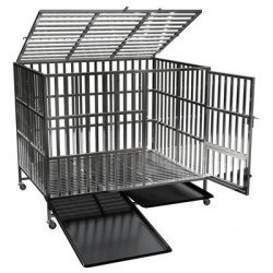 Conditionnement Cage Pliante Inox - Chien Taille XXXL